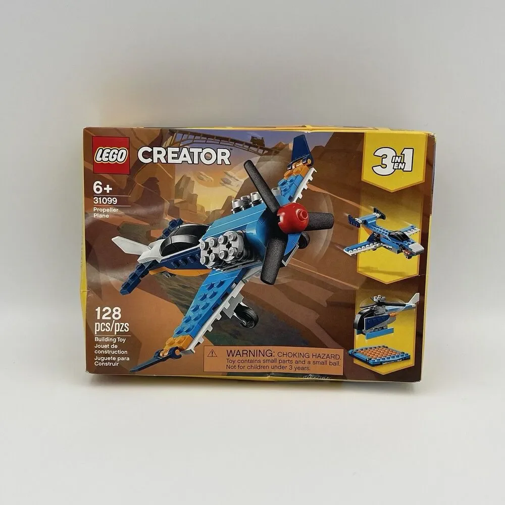 LEGO Creator 3 in 1 Propeller Plane Building Set 31099 RETIRED - New Sealed Box